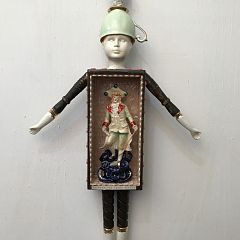 Peter Baka

_Idiot_ 
72x43x10cm assemblage / found objects (wallpiece)